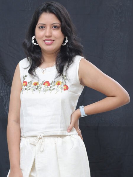 Gulbagh Embroidered Crop Top