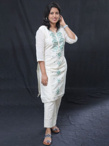 Khadi Cotton Long Kurti – Aditi Collection Dadar West