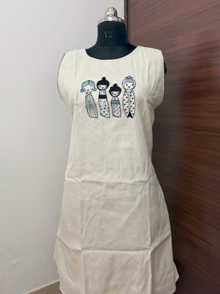 Doll Embroidered Cotton One-Piece