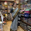 aditi-collectoion-Ilkal-Checks-Green-saree