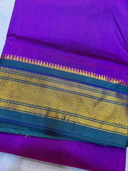 Plum Purple Semi Narayanpeth Saree