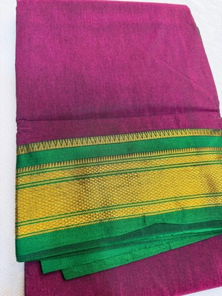 Rani Magenta Semi Narayanpeth Saree