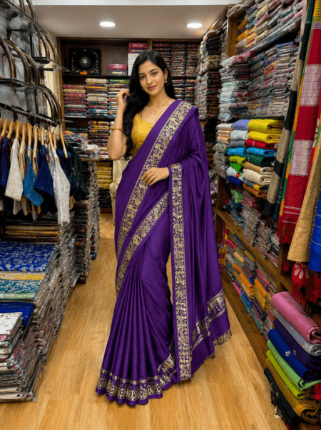 Royal Purple Modal Silk Saree