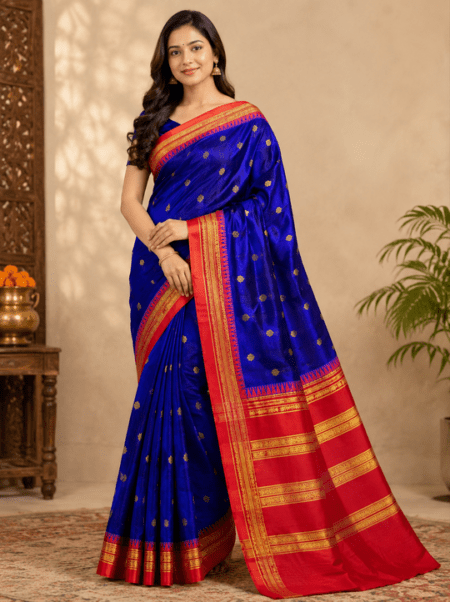 Pure Handloom Narayanpeth Silk Saree