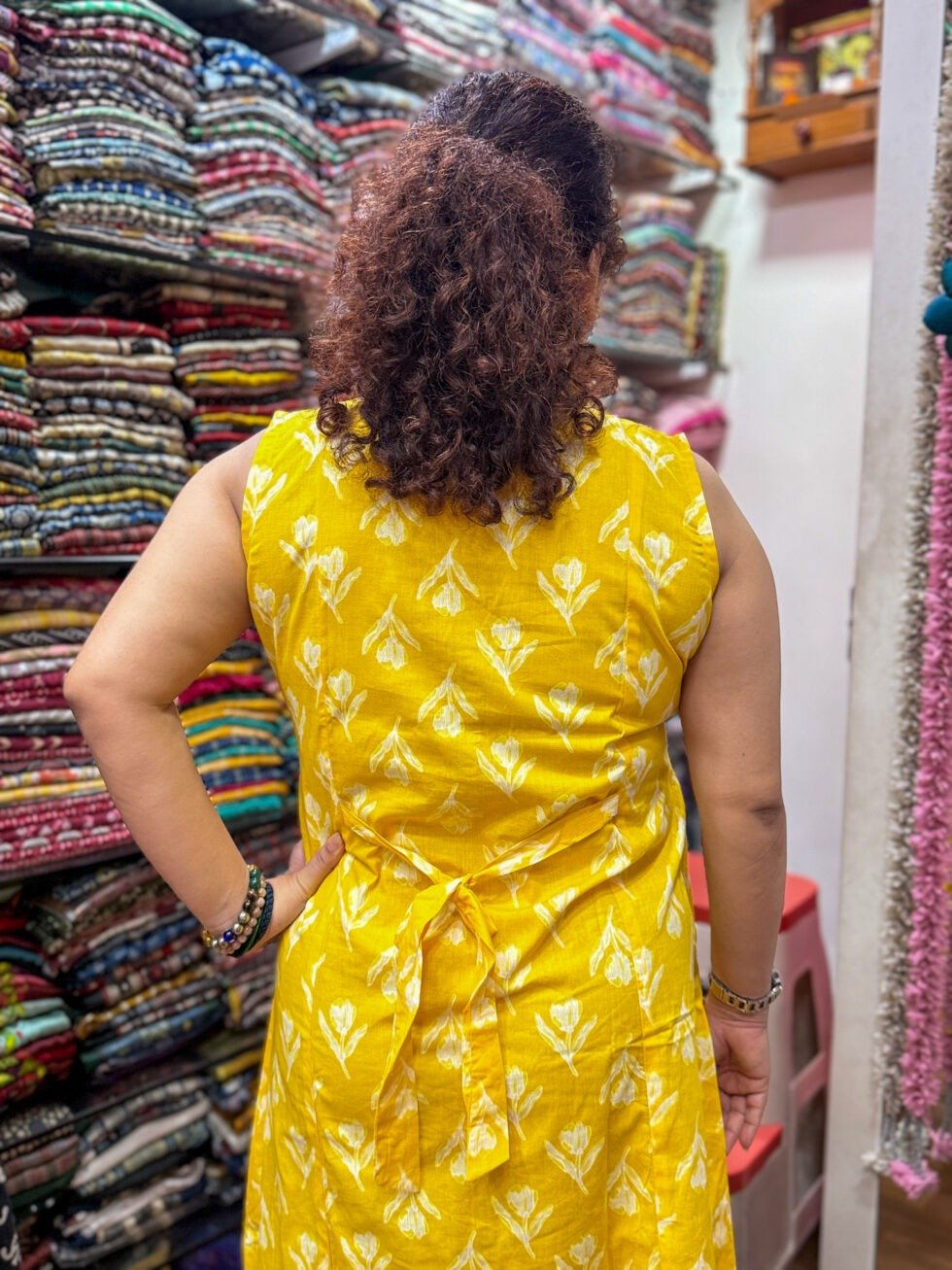 casual-yellow-floral-cotton-a-line-dress-for-women