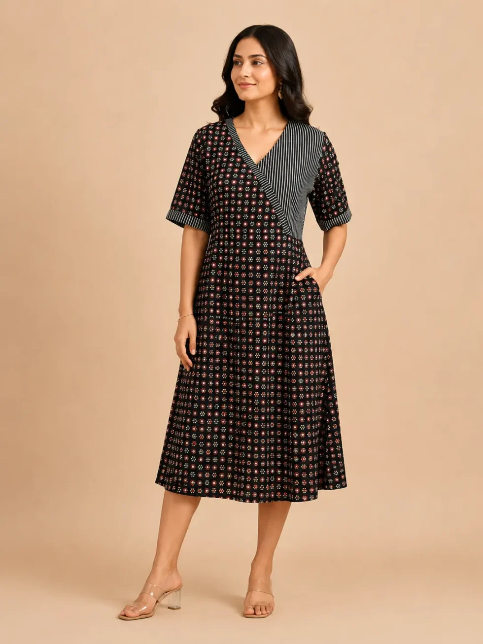 Black-Angarakha-dress