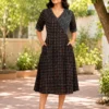 Black-cotton-dress-for-women-aditi-collection